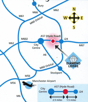 Map of Manchester
