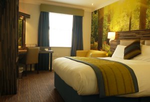 A double room at Diamond Lodge Hotel, Manchester, UK