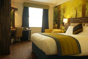 A double room at Diamond Lodge Hotel, Manchester, UK
